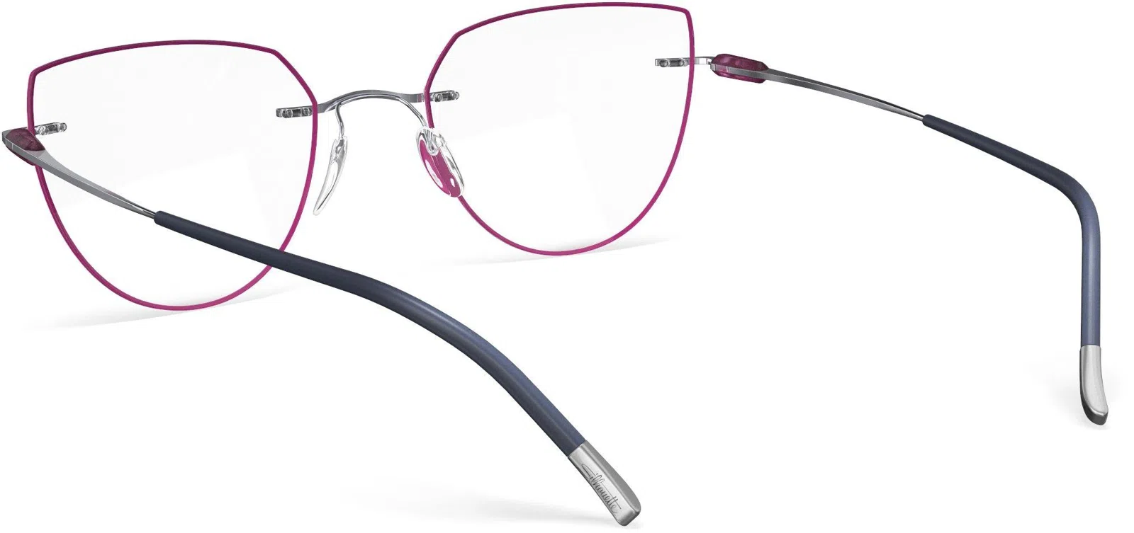 Silhouette Purist Color Groove Demo Rimless 5561 Eyeglasses - view 120
